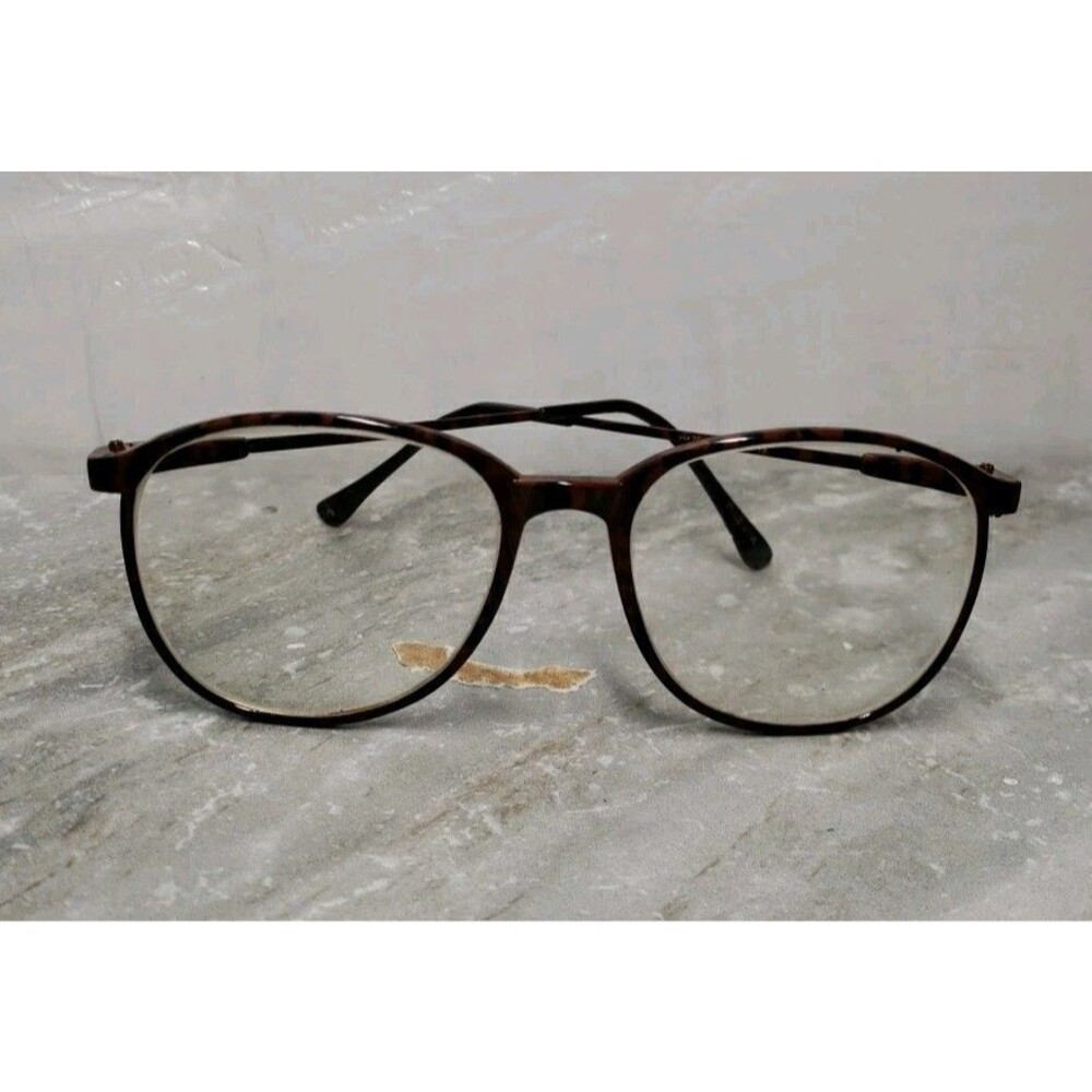 VTG Marchon Tortoise Shell Eyeglass Frames | Japan Mod CFG-4 Round 55-13-135